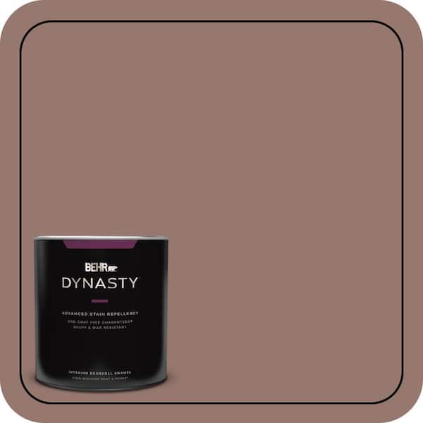 BEHR DYNASTY 1 qt. #N160-5 Chocolate Delight One-Coat Hide Eggshell Enamel Interior Stain-Blocking Paint and Primer