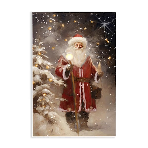Trademark Fine Art 22 in. x 32 in. Merry Christmas Santa by