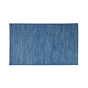 Crestwood Tweed Highland Blue 18 in. x 30 in. Polypropylene Door Mat