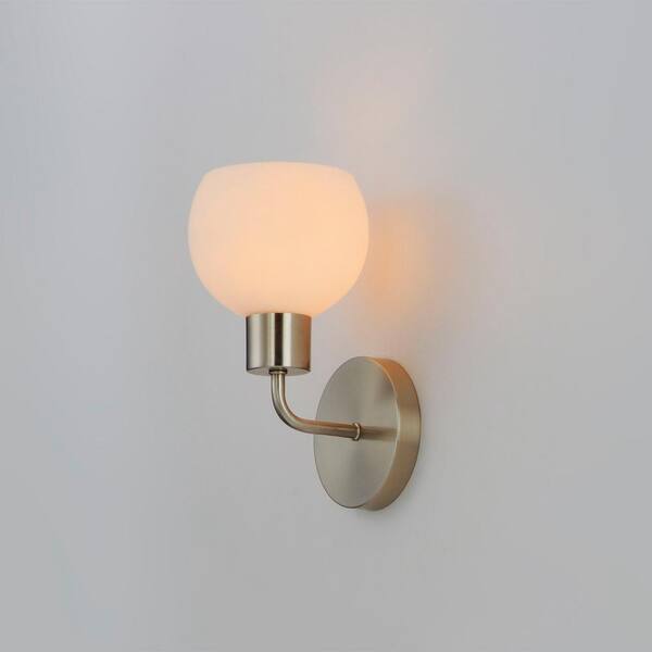 Maxim Lighting - Coraline 6 in. 1-Light Wall Sconce Satin Nickel Vanity Light