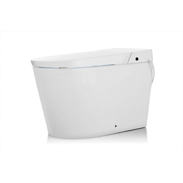 Alpha Bidet UXT Pearl 1.28 GPF Elongated Smart Toilet With Next Gen Bidet Tech, White