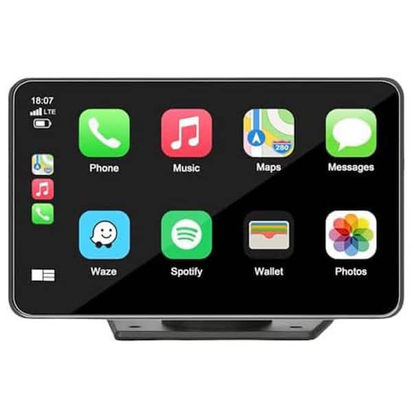 Wireless Car Stereo Touch Screen Car Radio Multimedia Player with Bluetooth Navigation Backup Camera in Black