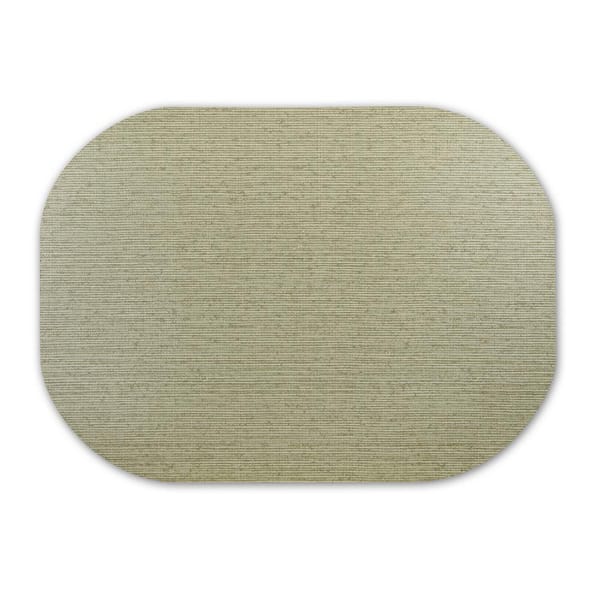 Dasco 17 in. x 12 in. Green Vinyl Placemats (Set of 6)