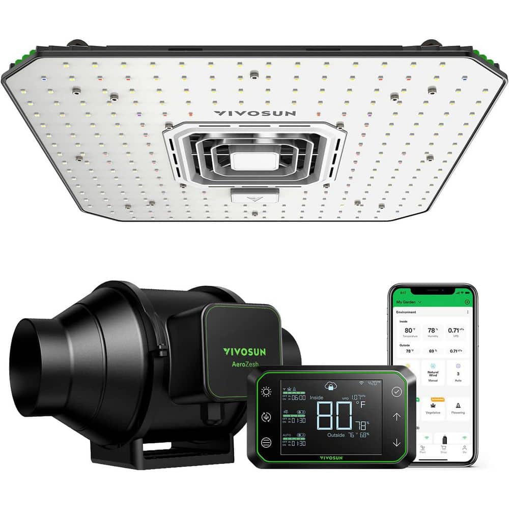 Aerolight 100W LED Grow Light Kit with Circulation Fan, 2 ft. x 2 ft. Grow Tent, 4 in. Ventilation System, Warm White price history on PriceWatchPro