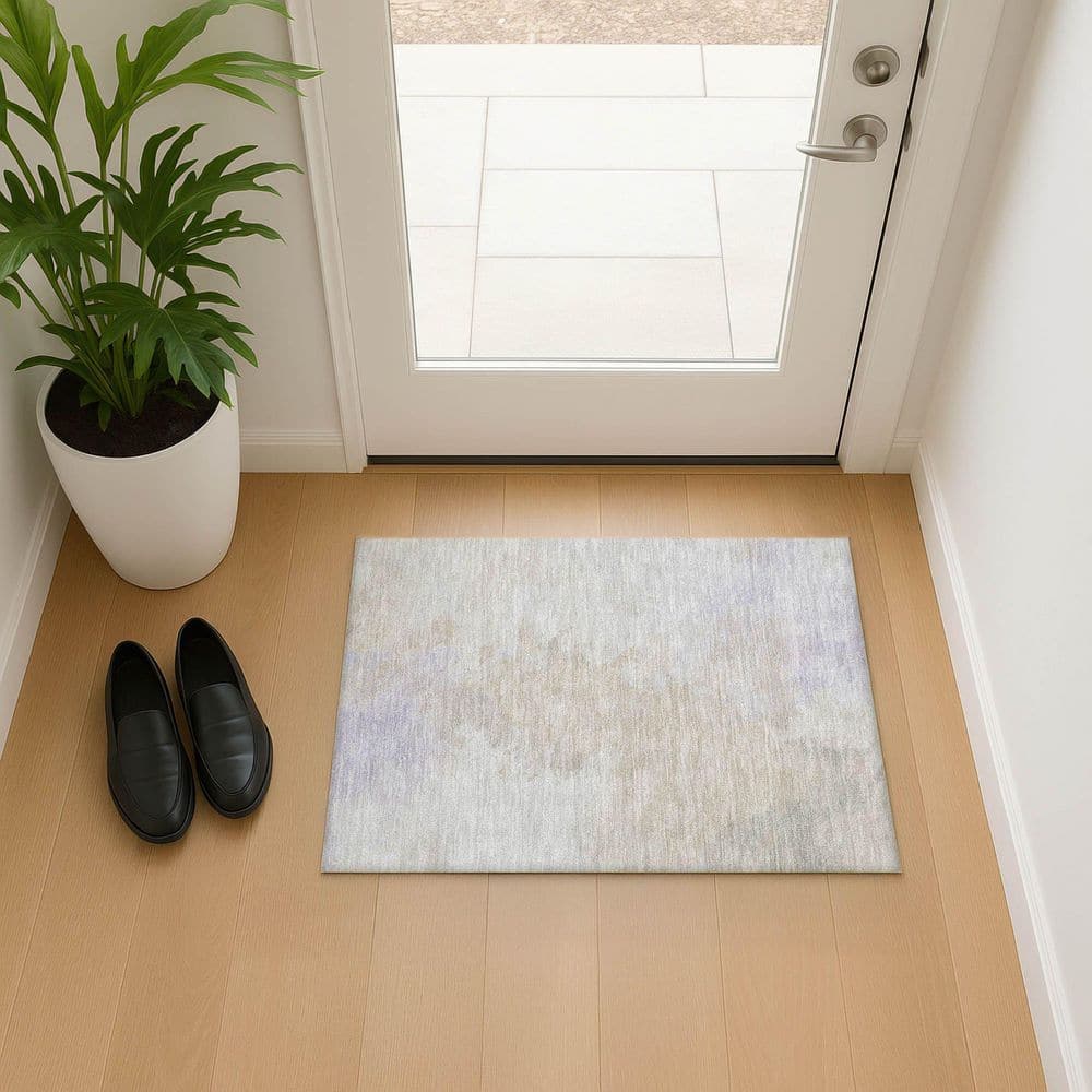 Mayfield Premium Machine Washable Abstract AMF1675 Beige 2 ft. x 3 ft. Area Rug price history on PriceWatchPro