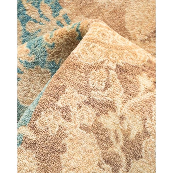 Mogul Brown 4 ft. x 6 ft. Oriental Wool Indoor Area Rug