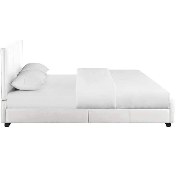 Hindes upholstered store platform bed