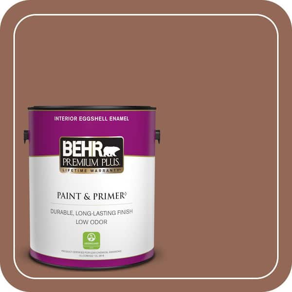 BEHR PREMIUM PLUS 1 gal. #S190-6 Rio Rust Eggshell Enamel Low Odor Interior Paint & Primer