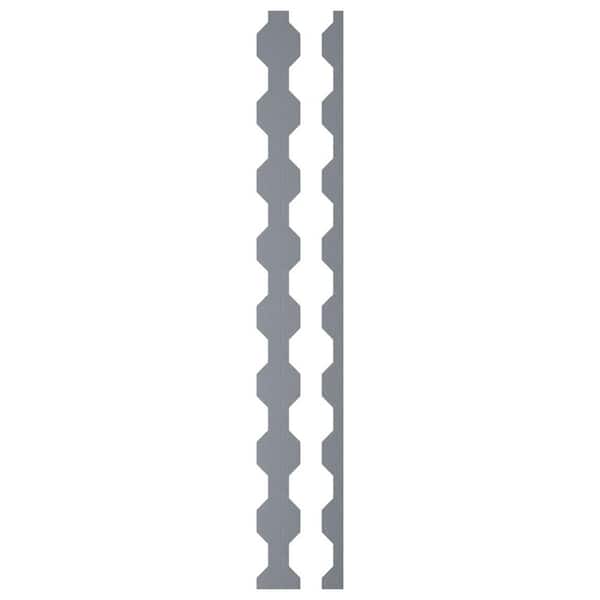 Ekena Millwork Pontiac 0.125 in. T x 0.33 ft. W x 4 ft. L Rose Gold Mirror Acrylic Resin Decorative Wall Paneling 17-Pack