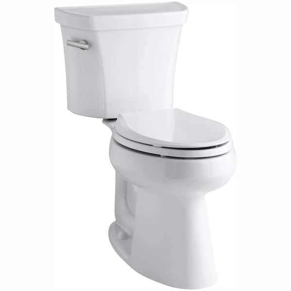 Project Source Pro-Flush Black Dual Flush Elongated Chair Height 2-piece  WaterSense Toilet 12-in Rough-In 1.1-GPF in the Toilets department at