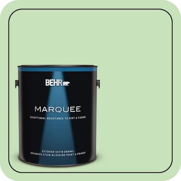 BEHR MARQUEE 1 gal. #440C-3 Rockwood Jade Satin Enamel Exterior Paint & Primer