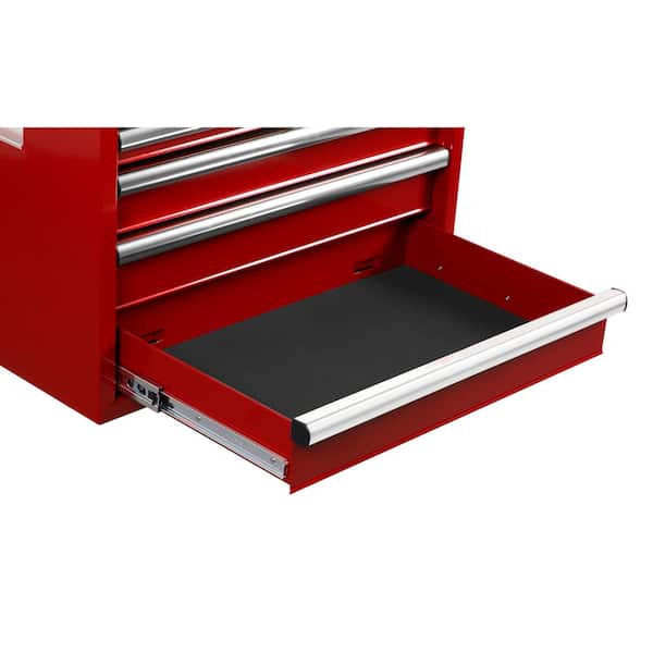 Husky - Tool Storage 27 in. W x 18 in. D Standard Duty Red Rolling Tool Chest Combo
