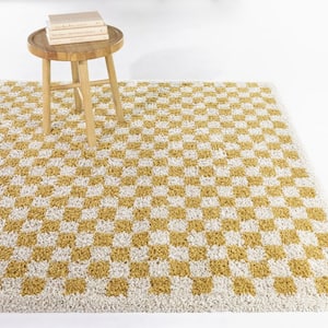 Covey Mustard 4 ft. x 6 ft. Geometric Area Rug