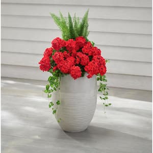 Southern Patio Unearthed Large 17 in. x 19 in. Fiberglass Tall Planter  GRC-081692 - The Home Depot