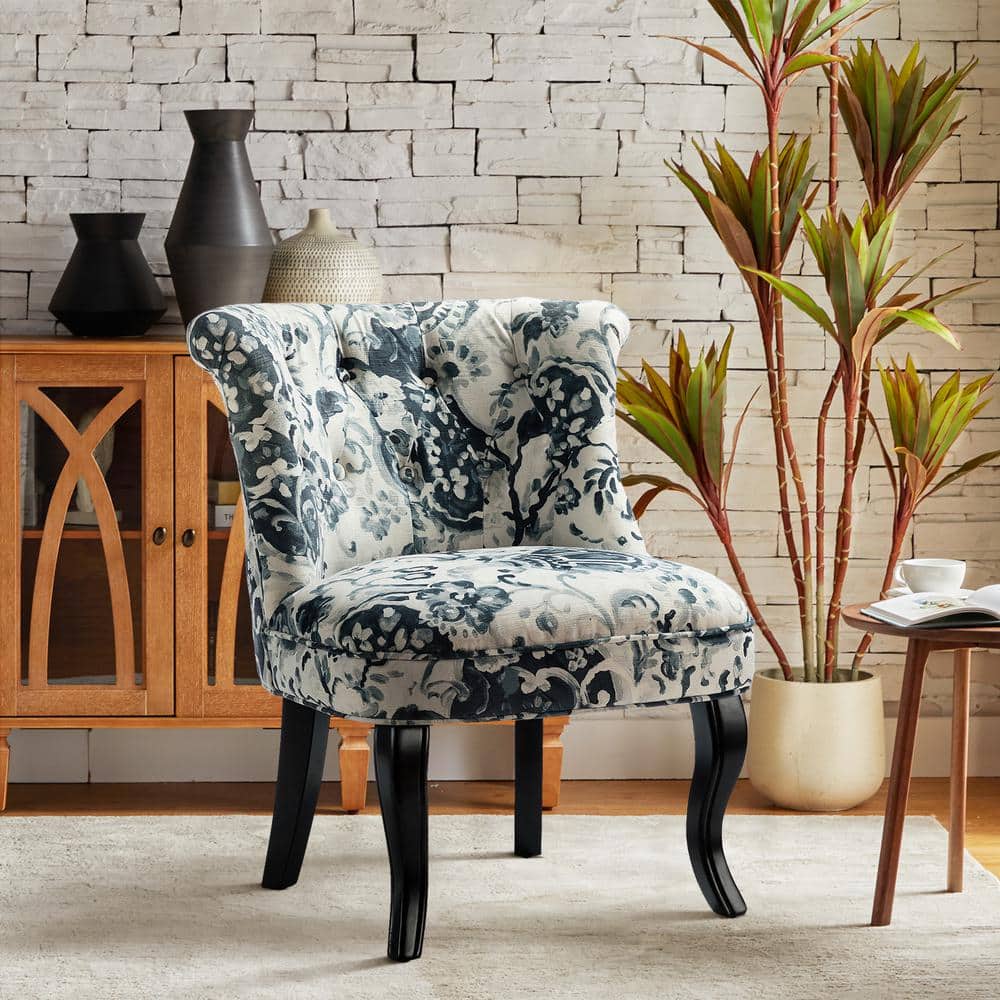 Elegant Green Velvet Briar Wood Iron Base Side Chair