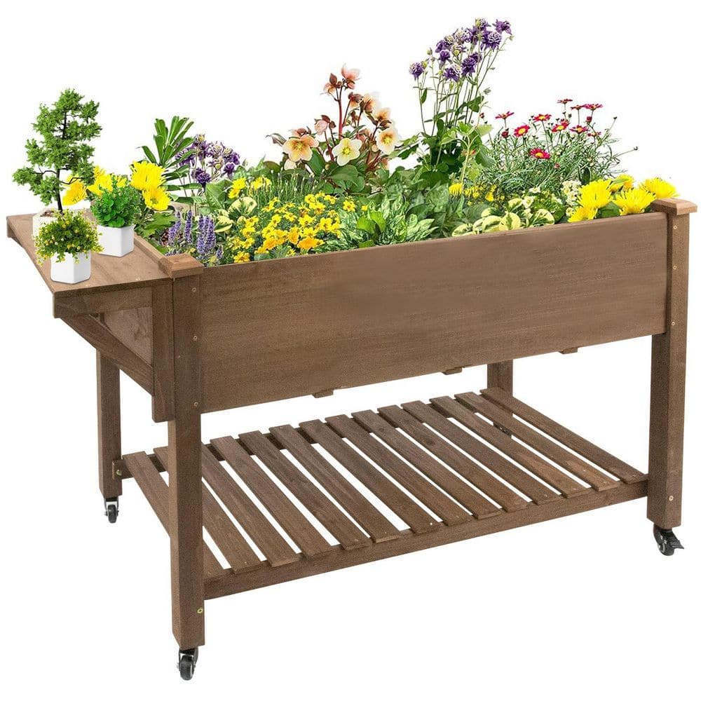 brown-raised-planter-boxes-
