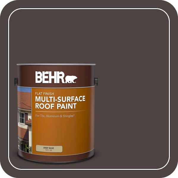 トップス HouseontheHill S/STee Puff (DarkBrown) BEHR 1 gal. #SC-104 Cordovan Brown Flat Multi-Surface Exterior