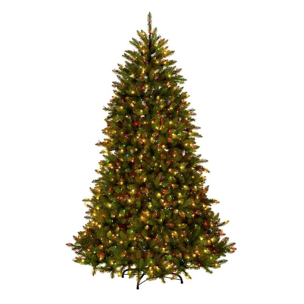 9 ft. Dunhill Fir Artificial Christmas Tree with Multi-Color, Clear Spectrum Lights