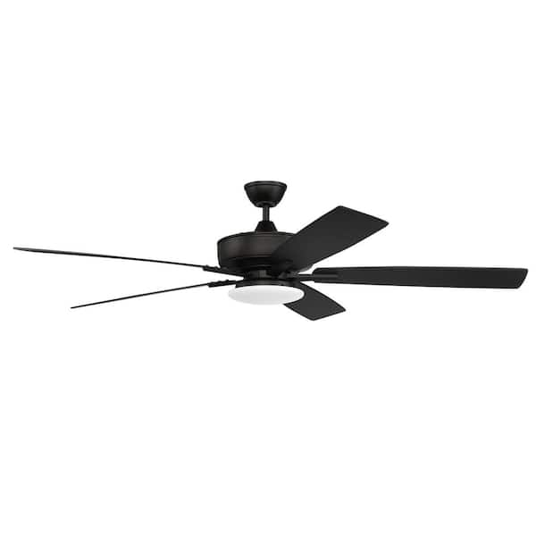 Craftmade Super Pro 60 In. Indoor Flat Black Ceiling Fan 647881220433 