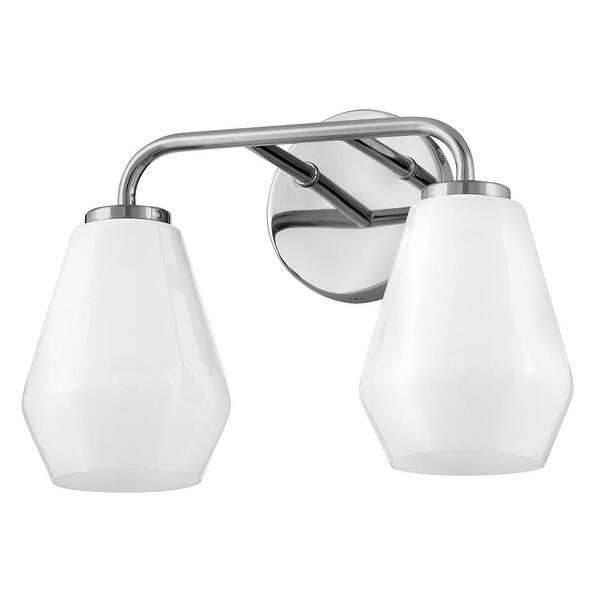 LARK - Gio 14.75 in. 2 Light Chrome Vanity Light