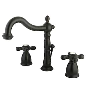 Victorian 8 in. Widespread 2-Handle Bathroom Faucet in Oil Rubbed Bronze