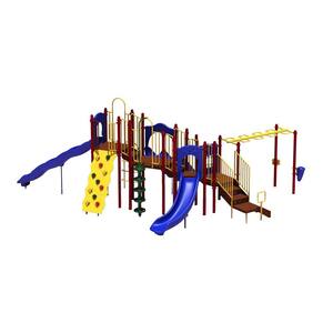 UPlay Today Slide Mountain (Playful) Commercial Playset with Ground Spike