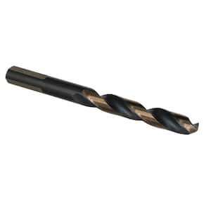 1/2 in. HSS Black and Gold Contractor Drill Bit with Split Point and 3-Flat Shank (6-Pack)