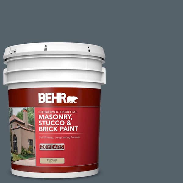 5 gal. #N490-6 Calligraphy Flat Interior/Exterior Masonry, Stucco and Brick Paint