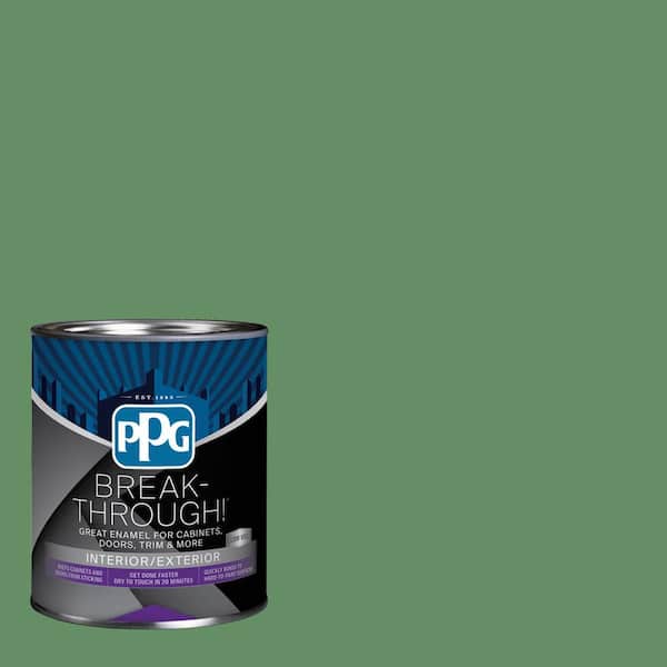 Break-Through! 1 qt. PPG1131-6 Succulent Leaves Satin Door, Trim & Cabinet Paint