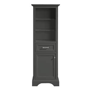 Windlowe 22 in. W x 16 in. D x 65 in. H Gray Freestanding Linen Cabinet