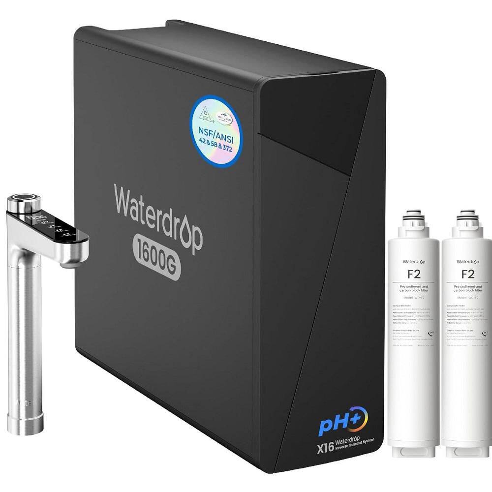 X16-Alkaline RO Water Filter, NSF/ANSI Certified, 1600 GPD RO System, 11-Stage Filtration, UnderSink, 3:1 Pure to Drain price history on PriceWatchPro