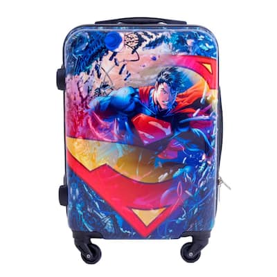 DC Comics Superman 21 Inch Spinner Rolling Luggage Suitcase, Upright ABS  Plastic Hard Cases EMSML704-980 - The Home Depot