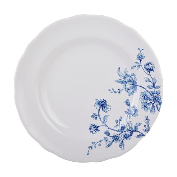 222 Fifth Bellamy Blue Porcelain 12-Pieces Dinnerware Set