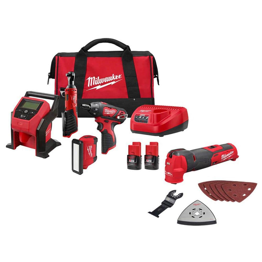 Milwaukee M12 FUEL 12-Volt Lithium-Ion Brushless Cordless Combo Kit with M12 FUEL Oscillating Multi-Tool