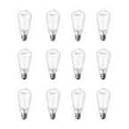 Feit Electric 60-Watt Equivalent ST19 Dimmable Spiral Filament Clear ...