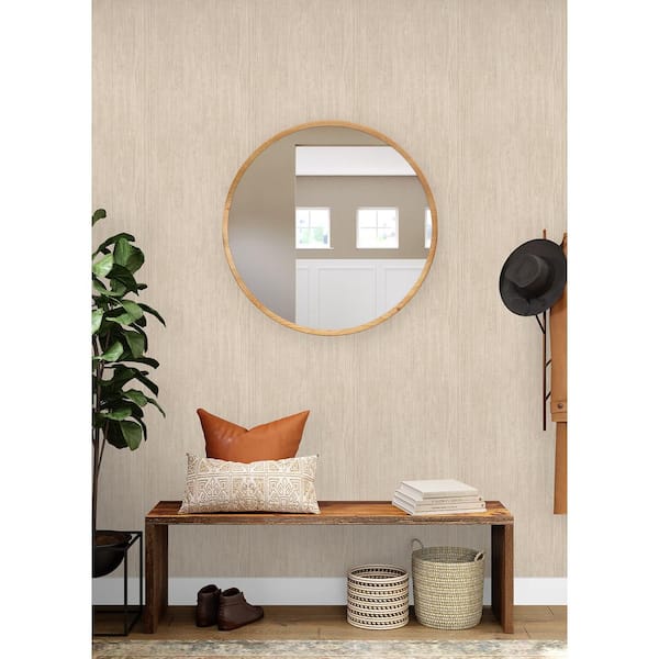 Brown Warm Cherry Wood Peel and Stick Vinyl Wallpaper Roll