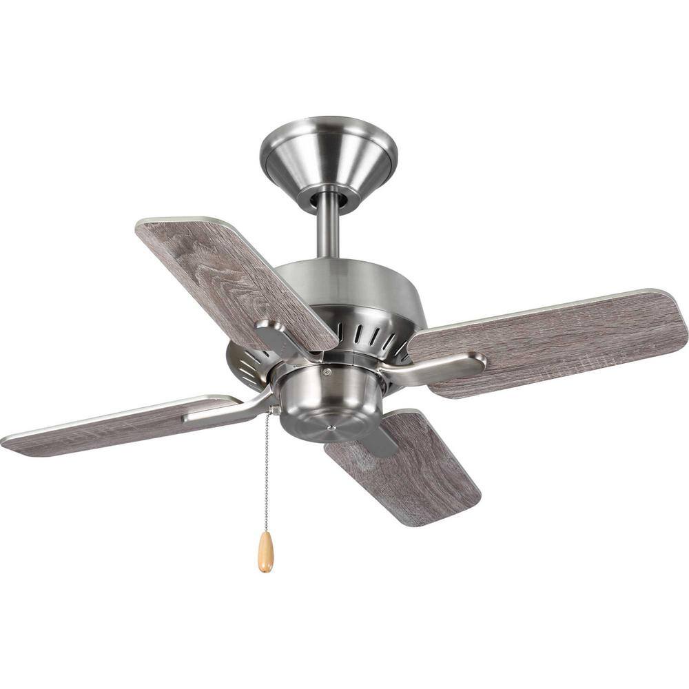 Brushed Nickel 32" 4-Blade Indoor Ceiling Fan with Reversible Blades