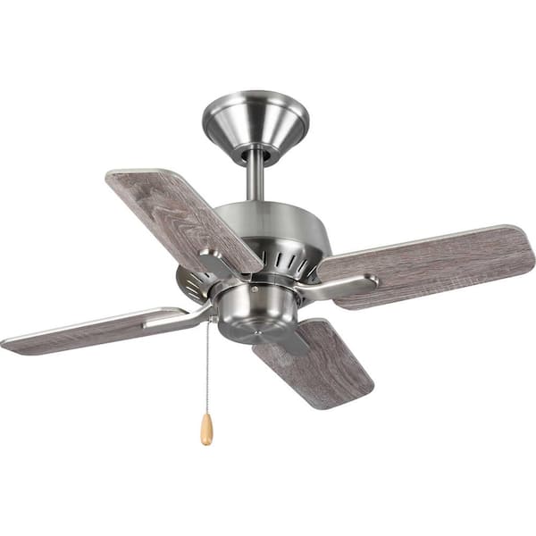 Progress Lighting Drift 32 in. Indoor Brushed Nickel Traditional Ceiling Fan with Remote Included for Living Room and Bedroom