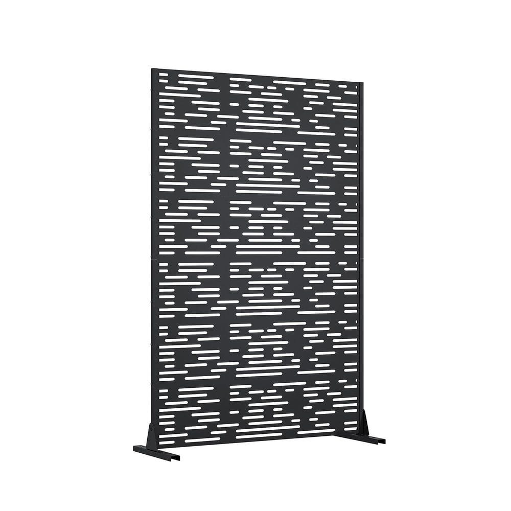 72 in. x 47 in. Black Galvanized Steel Garden Fence price history on PriceWatchPro
