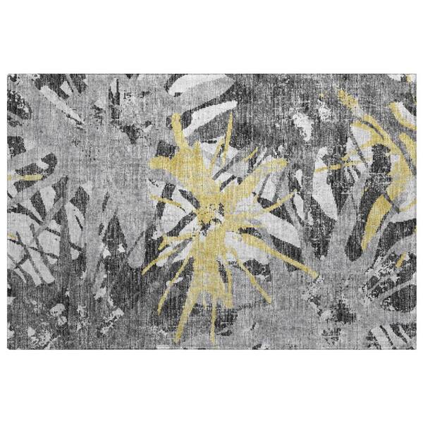 Dream Shag Premium Machine Washable Abstract ADS77 Gilded 2 ft. x 3 ft. Accent Rug