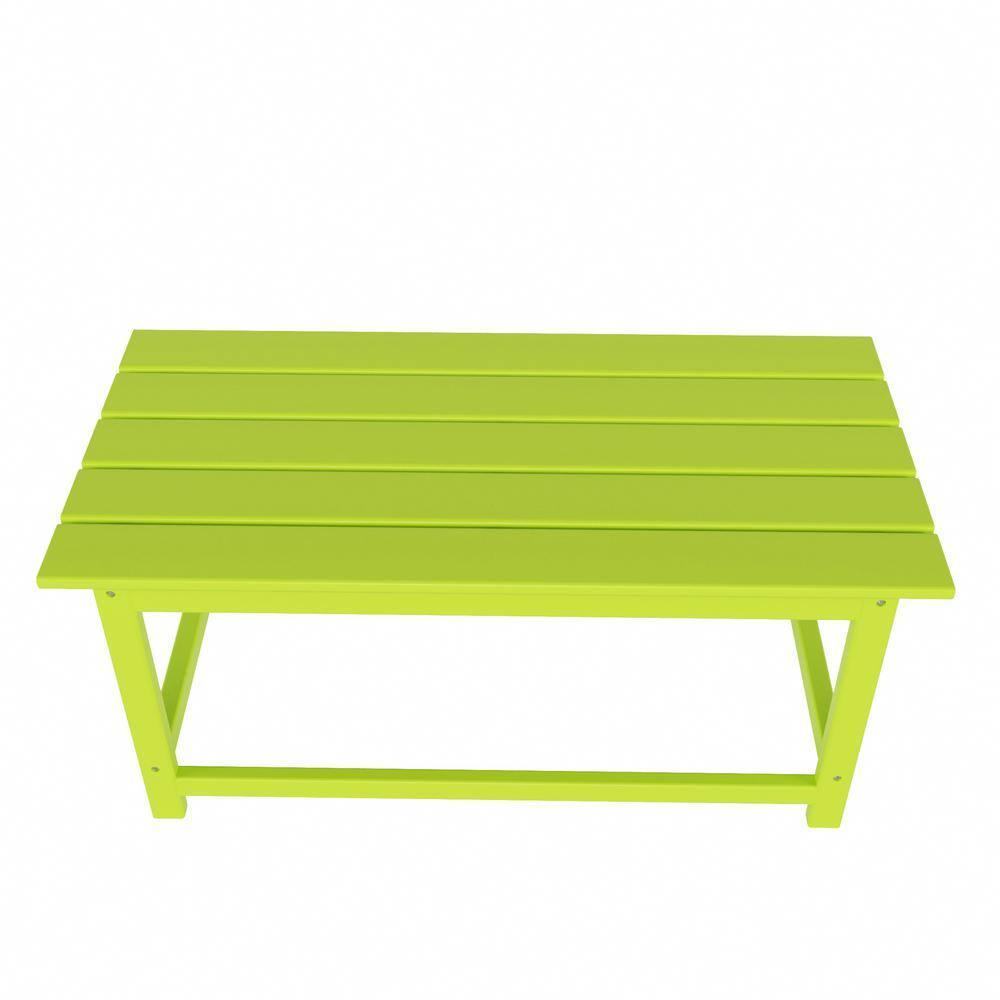 Lime Green Poly Adirondack Outdoor Coffee Table