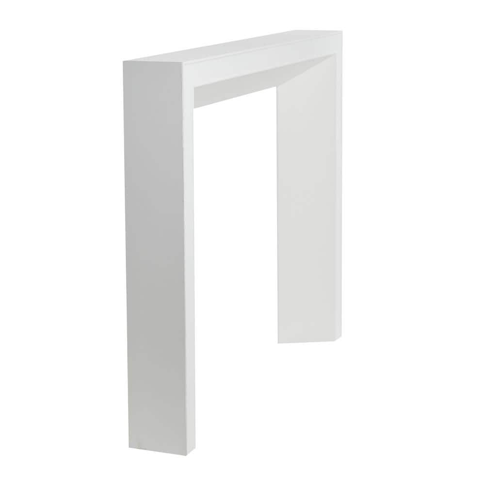 Ezra White MDF Modern Fireplace Mantel
