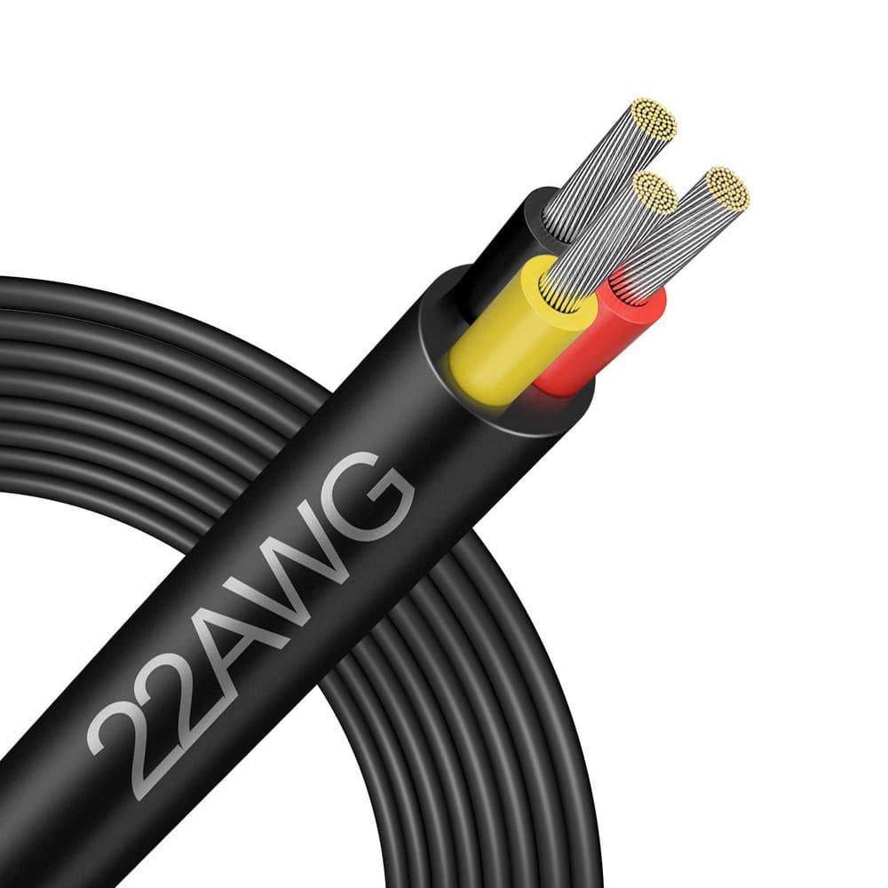 22-Gauge 50 ft. 22 / 3 Stranded Landscape Lighting Wire Flexible Extension Power Cord Hookup Wire price history on PriceWatchPro
