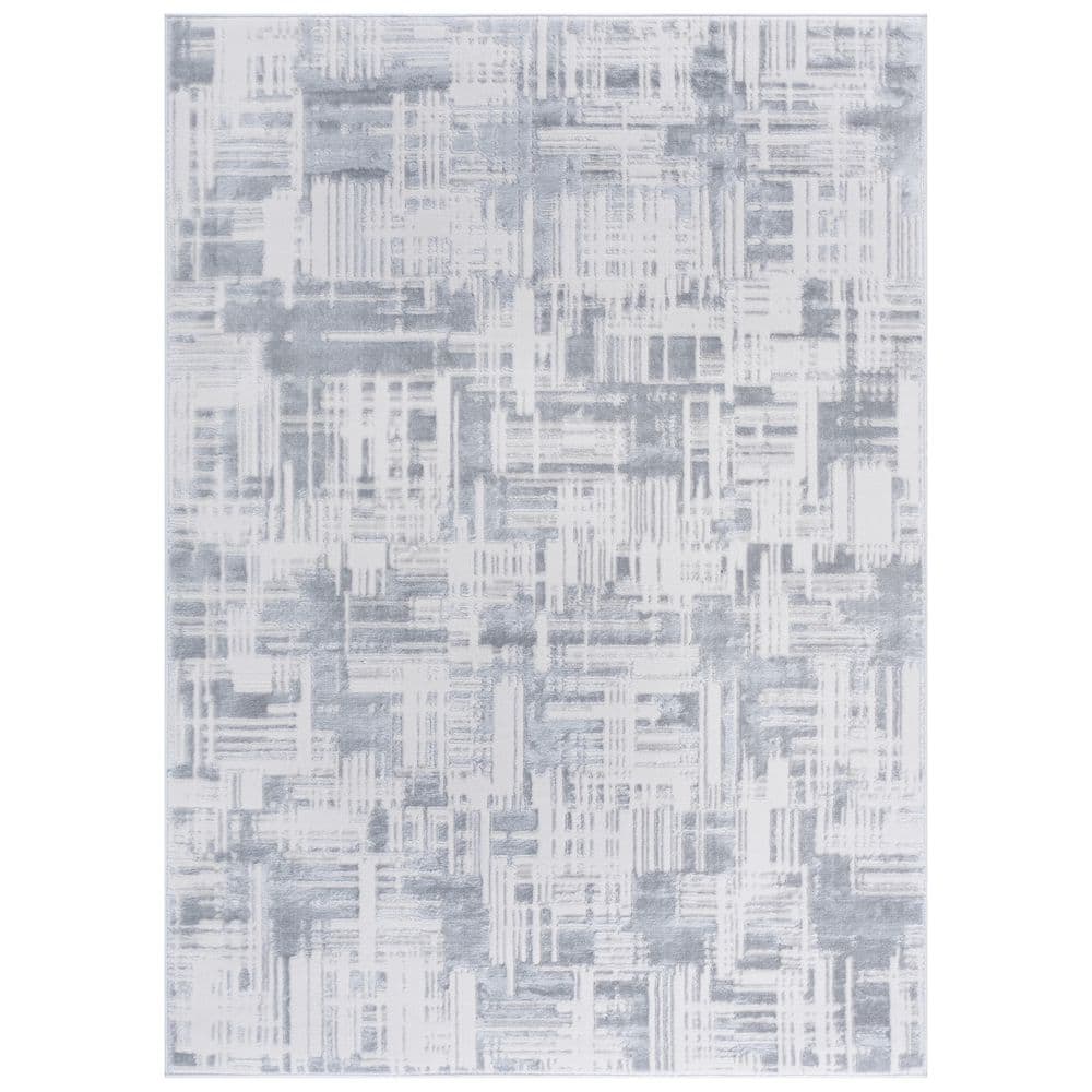 Saylor 4 ft. x 6 ft. Ivory/Light Gray Abstract Distressed Area Rug price history on PriceWatchPro