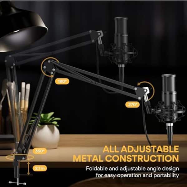 micchan YICHUHAOXI XLR Condenser Microphone Studio Recording Mic with Boom