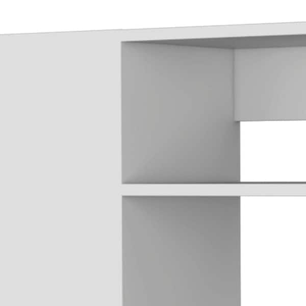 Amucolo 39.37 in. W x 15.75 in. D x 23.62 in. H White Wood Ready to Assemble Wall Kitchen Cabinet