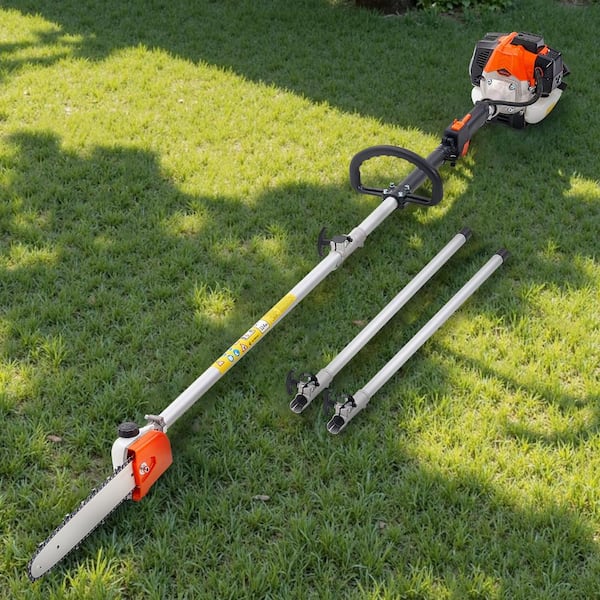Gas Pole Saw, 25CC 2 Stroke Gas Powered Pole Saws with 12 in. Cutting Bar, with 23 fl. oz. Fuel Tank, 7 to 12 ft.