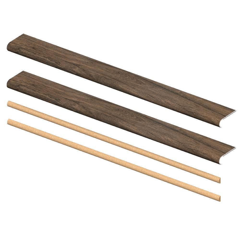 Lipian Hill Hickory 6.5mm x 46in x 5in Exact Match Round Nose Open Stair Return/Landing Kit (2-Pack) price history on PriceWatchPro