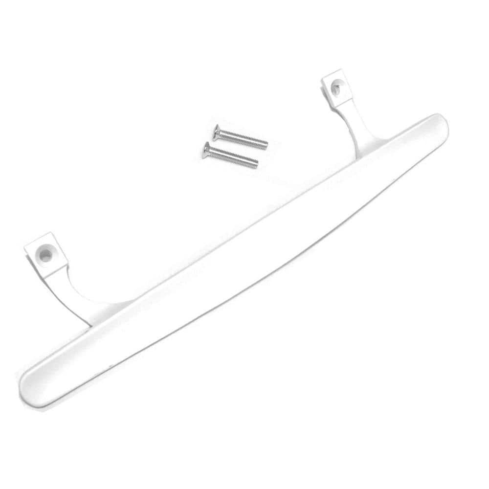 White Handle Sliding Glass Door