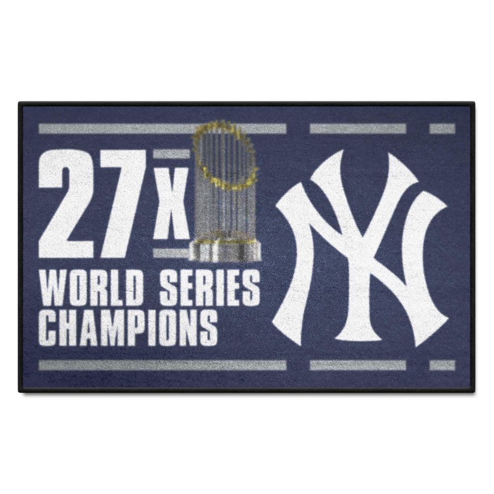 New York Yankees Navy Man Cave Accent Rug 19in. x 30in.